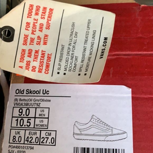 VANS WMNS Old Skool Uc (Bj Betts)Oil Grn/Olivine
VN0AMUUT9Z
Sneakers - Picture 16 of 16